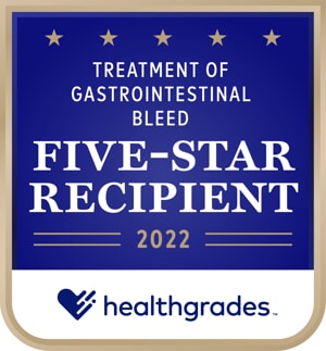 Five-Star Distinction for Treatment of Gastrointestinal Bleeding in 2022
